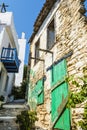 Alonissos Greek Island Street Royalty Free Stock Photo