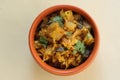 Aloo gobi subji, potato cabbage curry Royalty Free Stock Photo