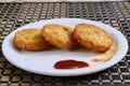 Aloo Tikki ready to serve for evening snacks Royalty Free Stock Photo