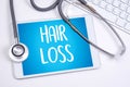 alopecia air loss haircare medicine bald treatment , Hair loss Royalty Free Stock Photo