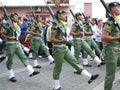 Soldiers marching during Easter celebrations