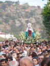 People carrying their Patron Saint