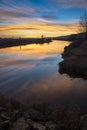 Alouette River Sunset Royalty Free Stock Photo