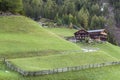 Alp farm on a slope