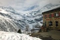 Alp Grum Station beside the Bernina Express