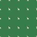 Alpaca seamless pattern, flat vector stock illustration or texture repeat wild animal for print on fabric