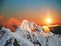 Alpamayo peak on sunset1