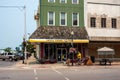 Alpena Michigan, USA - July 19, 2021: Cabin Creek Coffee storefront in Alpena