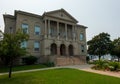 Alpena Michigan, USA - July 19, 2021: City Hall building and grounds in Alpena