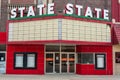 Alpena Michigan, USA - July 19, 2021: Entrance to State theatre in Alpena