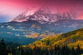 Alpenglow Above Beckwith Royalty Free Stock Photo