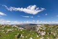 Alpes Maritimes landscape, hiking from the village of Courmes, summer time mountain view