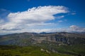 Alpes Maritimes landscape, hiking from the village of Courmes, summer time mountain view