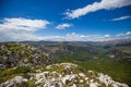 Alpes Maritimes landscape, hiking from the village of Courmes, summer time mountain view