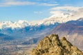 Alpes Mountains Aerial View, Piamonte, Italy