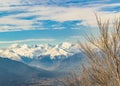 Alpes Mountains Aerial View, Piamonte, Italy