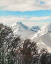 Alpes Mountains Aerial View, Piamonte, Italy