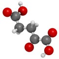 Alpha-ketoglutaric acid ketoglutarate, oxo-glutarate. Intermediate molecule in the Krebs cycle. Found to prolong lifespan in. Royalty Free Stock Photo