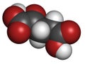 Alpha-ketoglutaric acid ketoglutarate, oxo-glutarate. Intermediate molecule in the Krebs cycle. Found to prolong lifespan in. Royalty Free Stock Photo