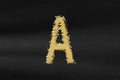 Alpha sign. alpha letter, Greek Alphabet Symbol Royalty Free Stock Photo