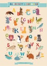 Alphabet & Animal Vector Set