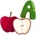 Alphabet A for apple