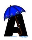 Alphabet April Rain A