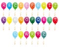 Alphabet balloons Royalty Free Stock Photo