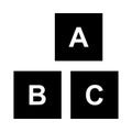 Alphabet block icon Royalty Free Stock Photo