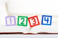 Alphabet block with 1234 Royalty Free Stock Photo