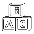 Alphabet Blocks Toys Baby Icons