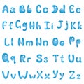 Alphabet, blue