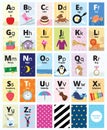 Alphabet Cards for Teaching and Education