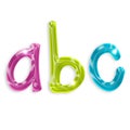Alphabet colored letters