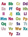 The alphabet coloring Royalty Free Stock Photo