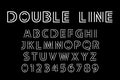 Double line font