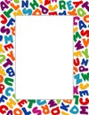 Alphabet Frame, White Background