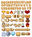 Alphabet and game icon