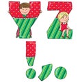 Alphabet kids YZ Royalty Free Stock Photo