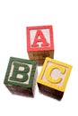 Alphabet learning blocks Royalty Free Stock Photo