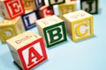 Alphabet learning blocks Royalty Free Stock Photo