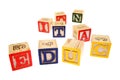 Alphabet learning blocks Royalty Free Stock Photo