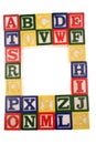 Alphabet learning blocks Royalty Free Stock Photo