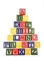 Alphabet learning blocks Royalty Free Stock Photo