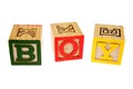 Alphabet learning blocks Royalty Free Stock Photo