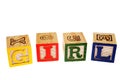 Alphabet learning blocks Royalty Free Stock Photo