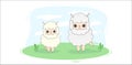 Alphabet letter animals children illustration lamb