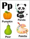 Alphabet letter P pictures