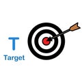 Alphabet Letter T-Target