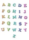 Alphabet letters Royalty Free Stock Photo